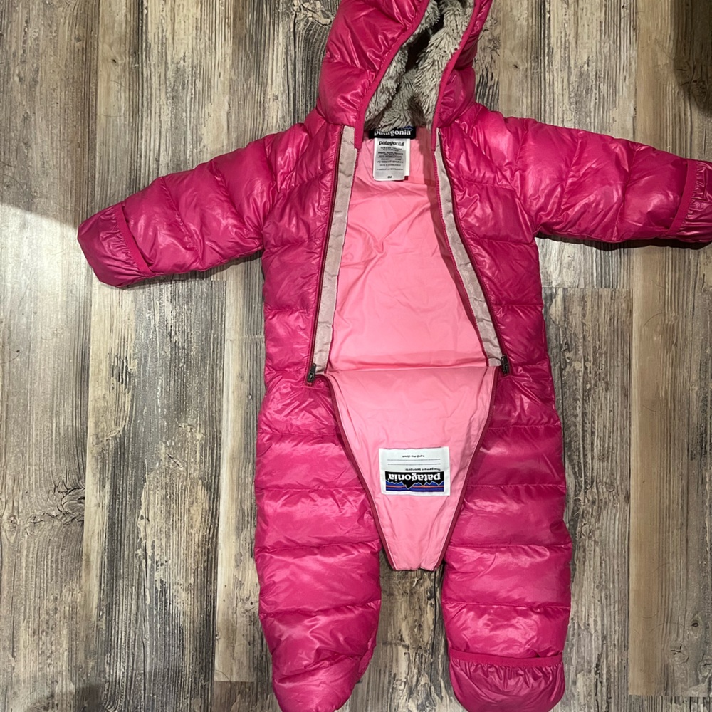 Patagonia high-loft down sweater bunting suit